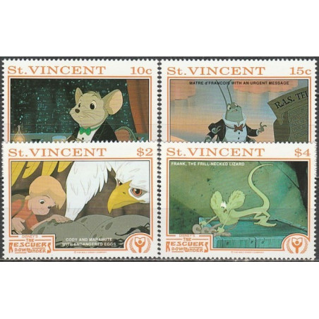 Sent Vinsento ir Grenadinų pašto ženklai (1991). Disnėjaus personažai