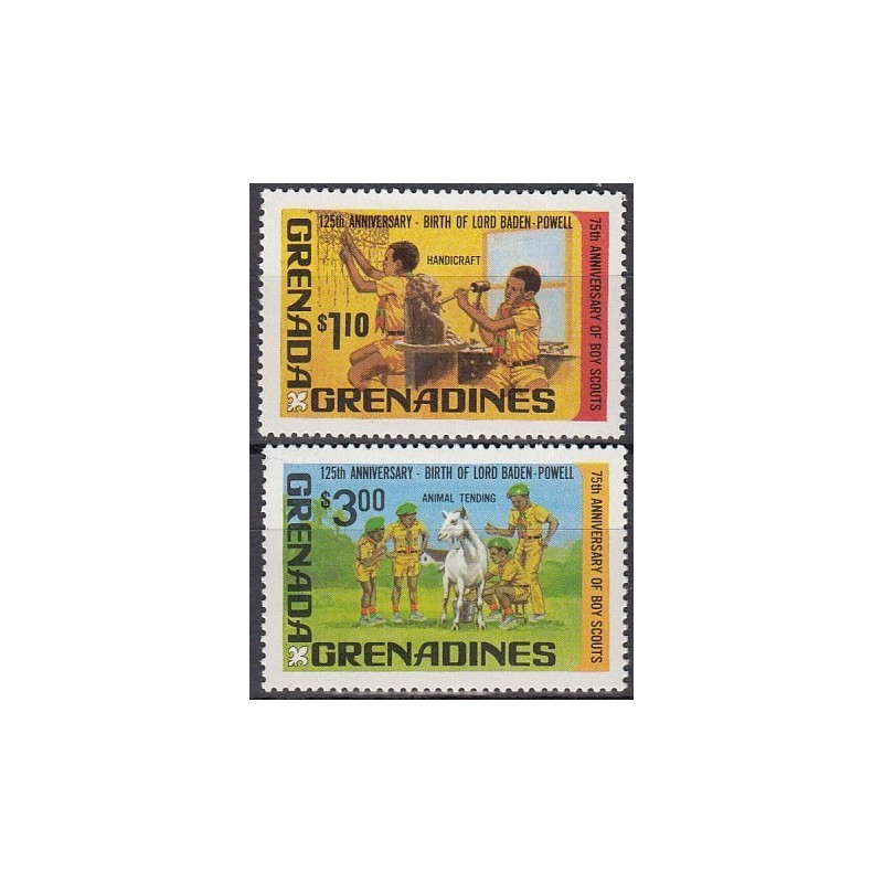 Grenada Grenadines stamps (1982) for sale. Scout Movement