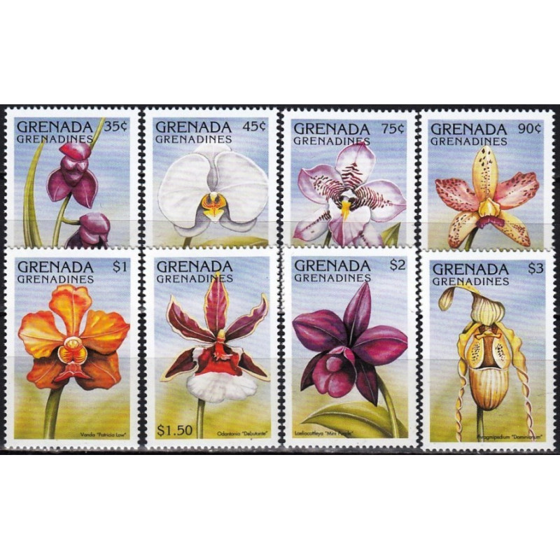 Grenada Grenadines stamps (1997) for sale. Orchids