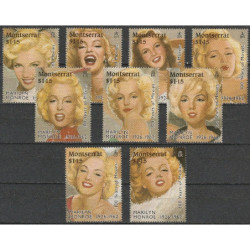 Montserrat stamps (1995) for sale. Marilyn Monroe