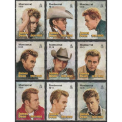 Montserrat stamps (1996) for sale. Hollywood legends (James Dean)