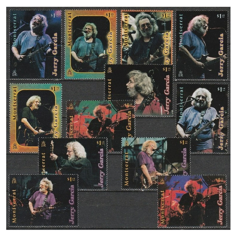 Montserato pašto ženklai (1999). Jerry Garcia