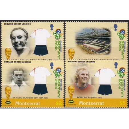 Montserato pašto ženklai (2006). FIFA Pasaulio taurė Vokietijoje