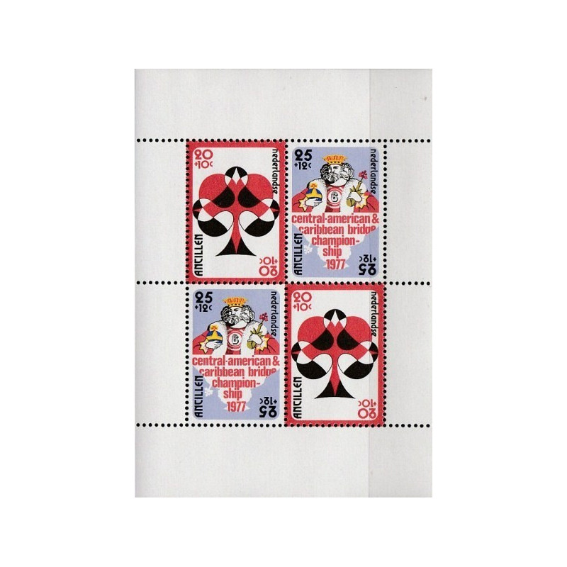 Netherlands Antilles stamps (1977) for sale. Bridge championship