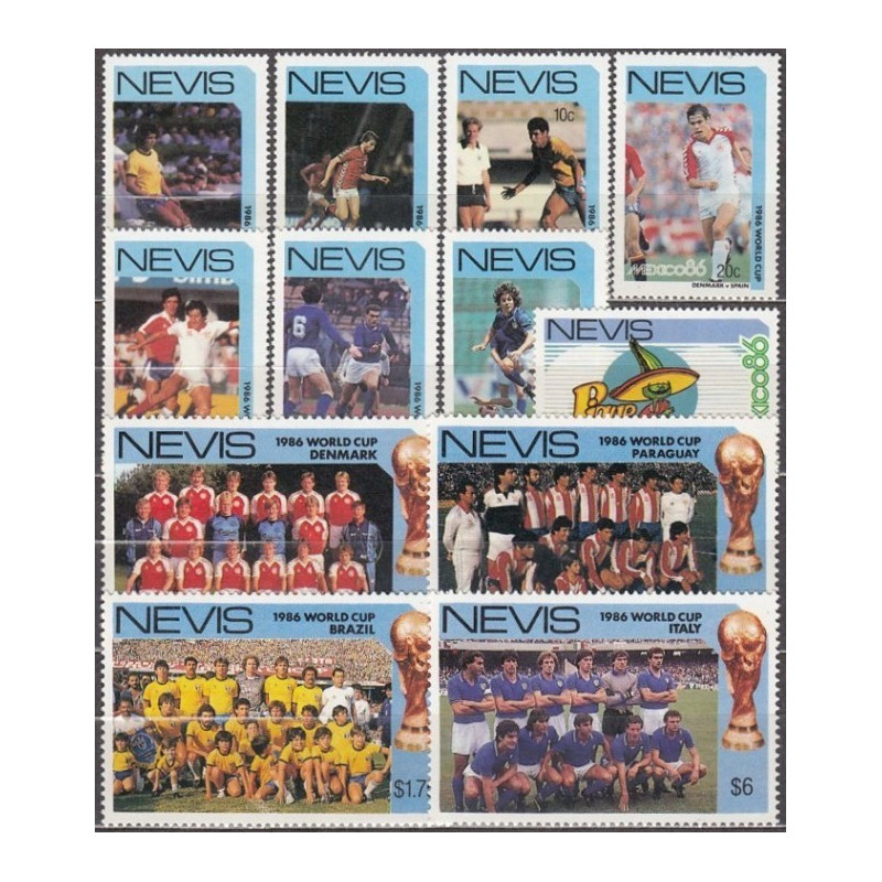 Nevio pašto ženklai (1986). FIFA Pasaulio taurė Meksikoje