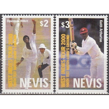 Nevis stamps (2000) for sale. Cricket