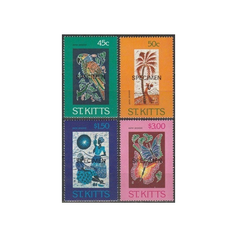 Sent Kitso pašto ženklai (1984). Tradiciniai rankdarbiai