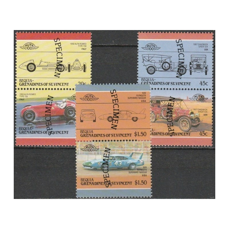 St.Vincent and Grenadines stamps (1985) for sale. Vintage cars (specimens)