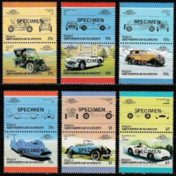 St.Vincent and Grenadines stamps (1986) for sale. Vintage cars (specimens)