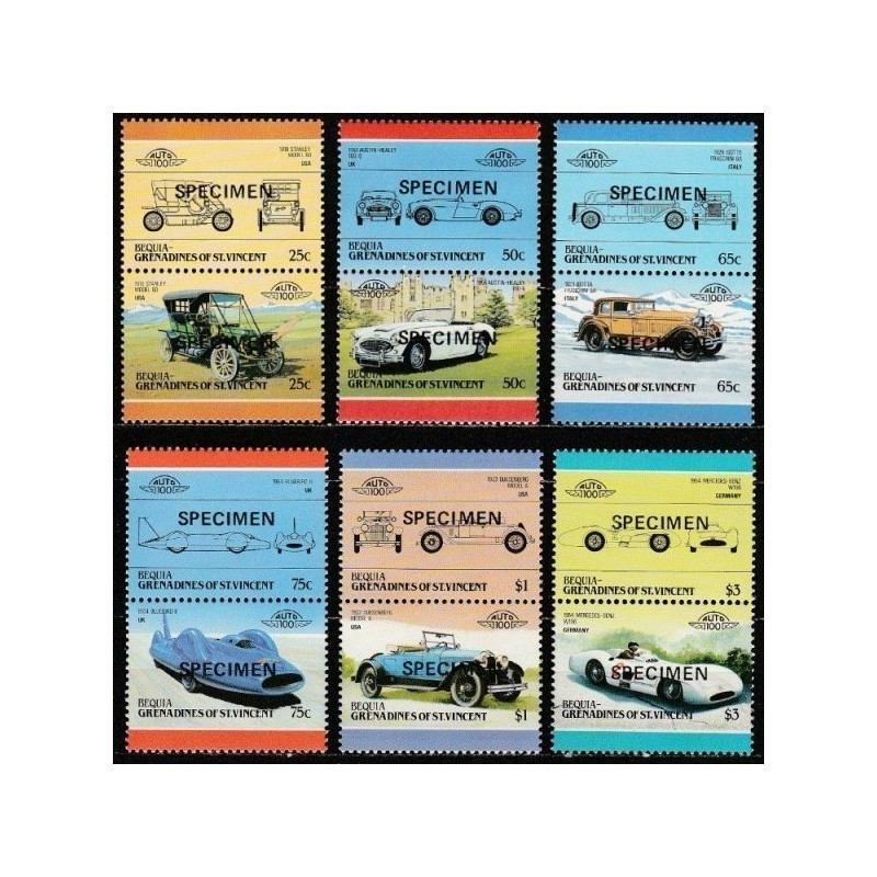 Bekija (Sent Vinsentas) 1986. Senoviniai automobiliai (pavyzdžiai)