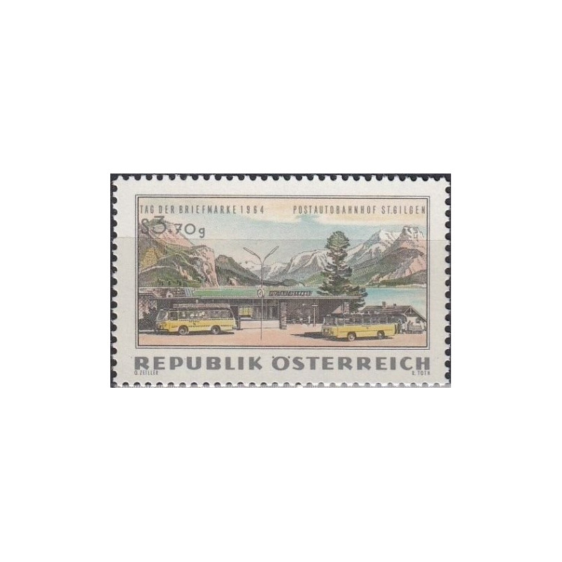 Austrija 1964. Pašto ženklo diena (viešasis transportas)