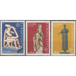 Graikijos pašto ženklai (1974). Skulptūros