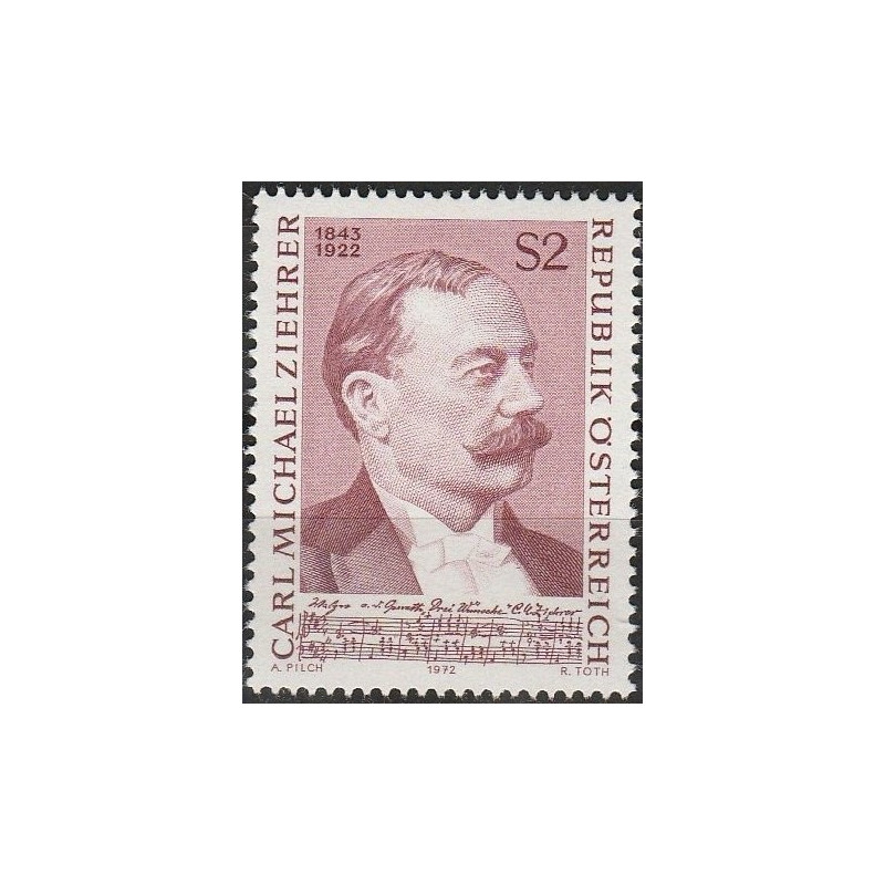 Austria stamps (1972) for sale. Composers
