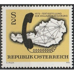 Austrijos pašto ženklai (1972). Ryšiai (telefono automatizavimas)