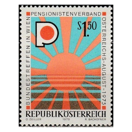 Austrijos pašto ženklai (1975). Pensininkų sąjunga