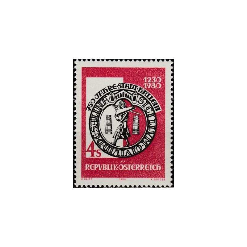 Austria stamps (1980) for sale. History of cities (Hallein)