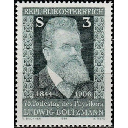 Austrijos pašto ženklai (1981). Liudvikas Bolcmanas (fizikas)