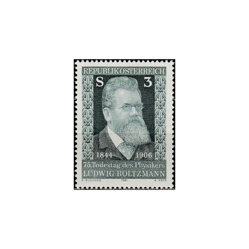 Austrijos pašto ženklai (1981). Liudvikas Bolcmanas (fizikas)