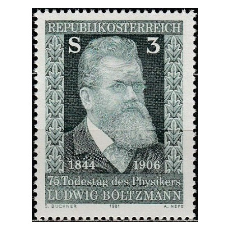 Austrijos pašto ženklai (1981). Liudvikas Bolcmanas (fizikas)