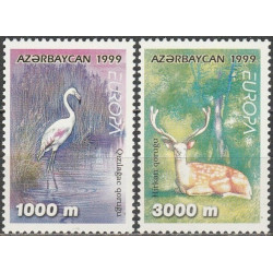 Azerbaidžano pašto ženklai (1999). Gamtos rezervatai ir draustiniai