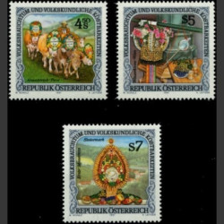 Austrijos pašto ženklai (1991). Tradiciniai rankdarbiai