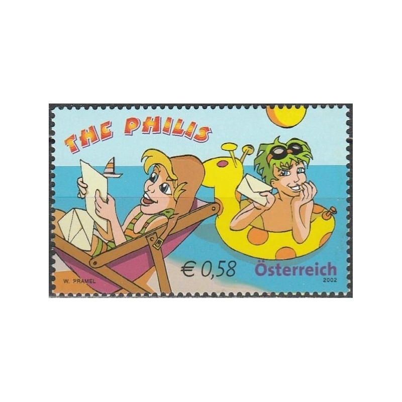 Austrijos pašto ženklai (2002). Literatūros kūrinio personažai