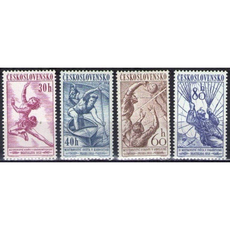 Čekoslovakijos pašto ženklai (1958). Sportas