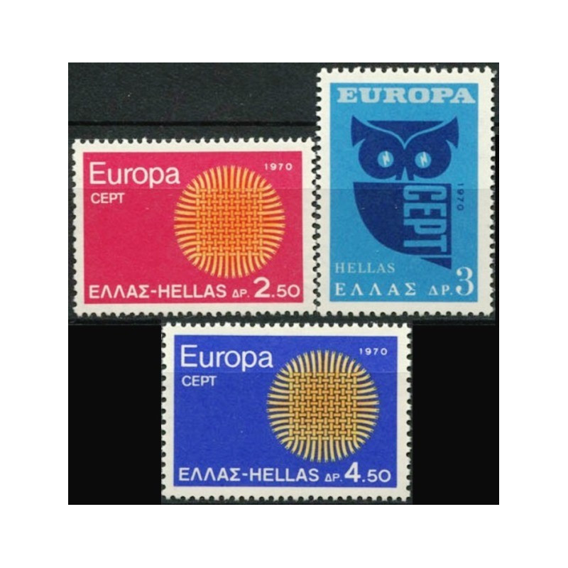 Graikijos pašto ženklai (1970) - Fantastiškos Europa ženklų kainos‎