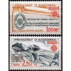 Andoros pašto ženklai (1982). Istoriniai įvykiai