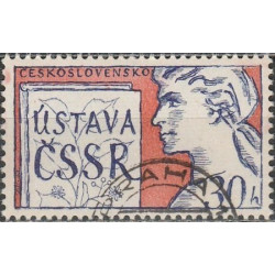 Čekoslovakijos pašto ženklai (1960). Nauja konstitucija