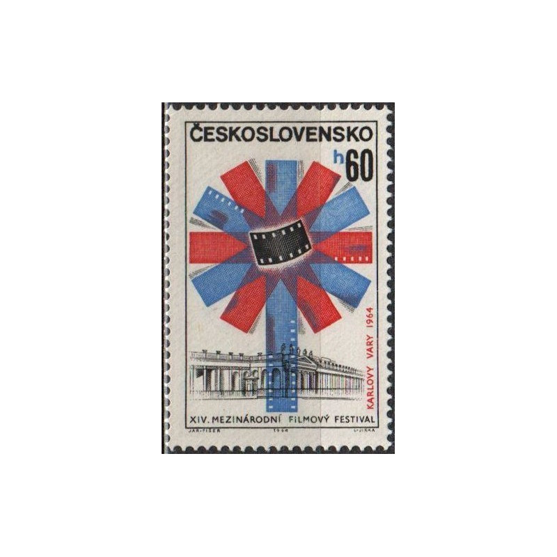 Čekoslovakijos pašto ženklai (1964). Kino festivalis