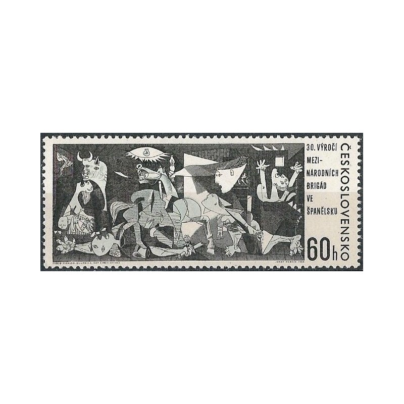 Čekoslovakijos pašto ženklai (1966). Picasso paveikslas