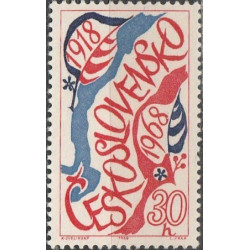 Čekoslovakijos pašto ženklai (1968). Respublikai 50 metų