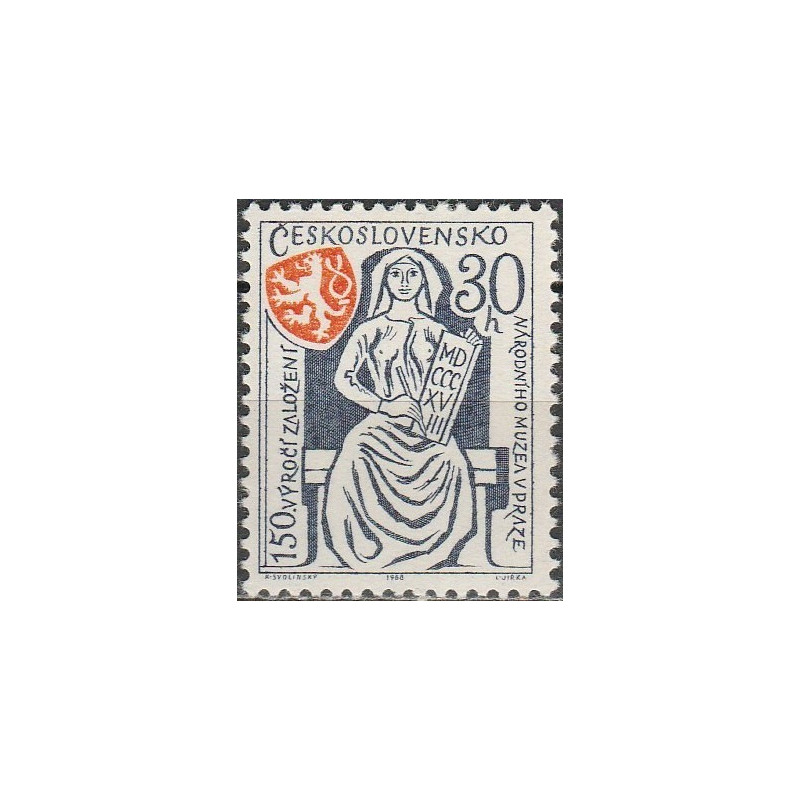 Čekoslovakijos pašto ženklai (1968). Nacionalinis muziejus