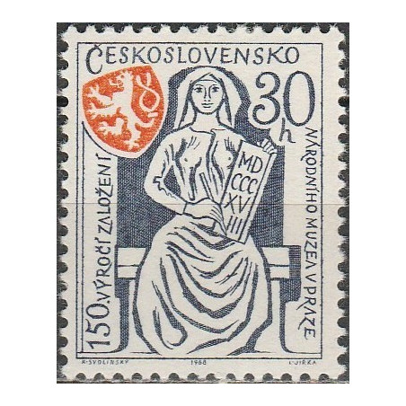 Čekoslovakijos pašto ženklai (1968). Nacionalinis muziejus