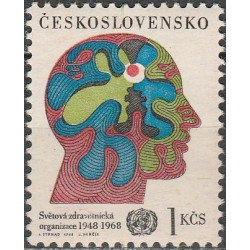 Čekoslovakijos pašto ženklai (1968). Pasaulinė Sveikatos Organizacija