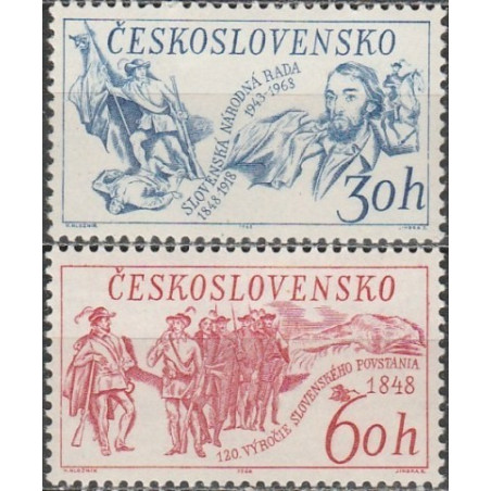 Čekoslovakijos pašto ženklai (1968). Slovakų sukilimo sukaktis