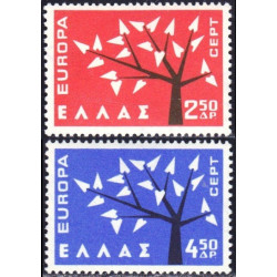 Graikijos pašto ženklai (1962) - Fantastiškos Europa ženklų kainos‎
