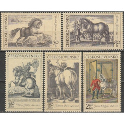 Čekoslovakijos pašto ženklai (1969). Žirgai paveiksluose
