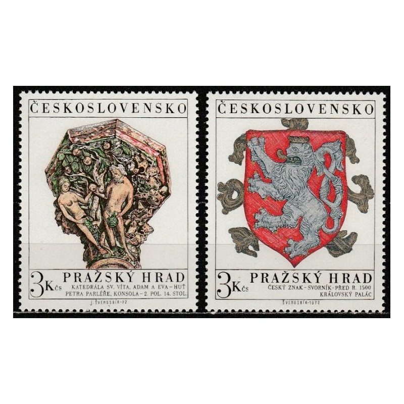 Čekoslovakijos pašto ženklai (1972). Prahos pilis