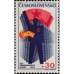 Čekoslovakijos pašto ženklai (1972). Profsąjungos