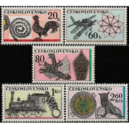 Čekoslovakijos pašto ženklai (1972). Metalo dirbiniai