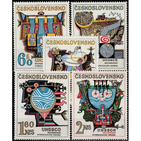 Čekoslovakijos pašto ženklai (1974). UNESCO - Žmogus ir mokslas