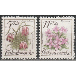 Čekoslovakijos pašto ženklai (1991). Nykstančios gėlės