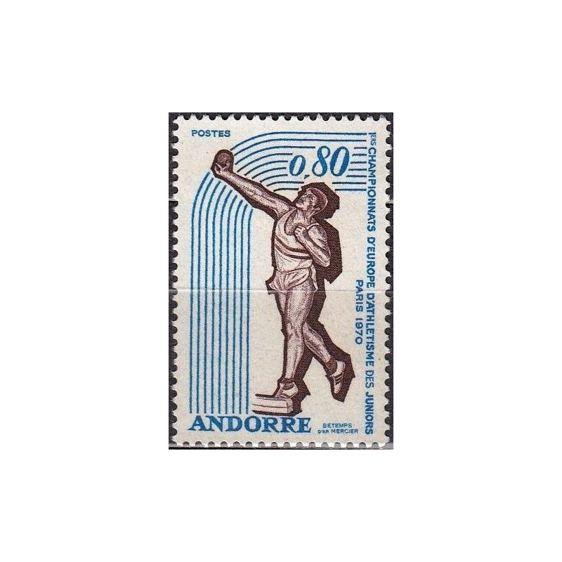 French Andorra stamps (1970) for sale. Athletics