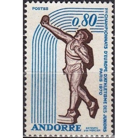 Andoros pašto ženklai (1970). Europs atletikos čempionatas