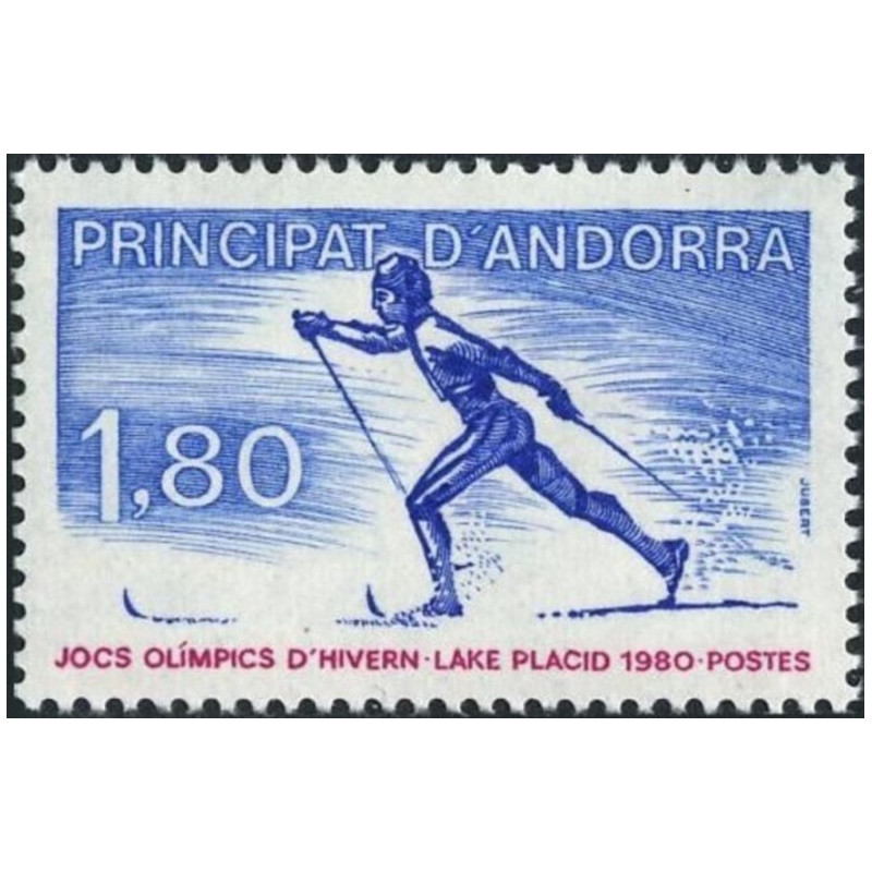 French Andorra stamps (1980) for sale. Winter Olympics Lake Placid