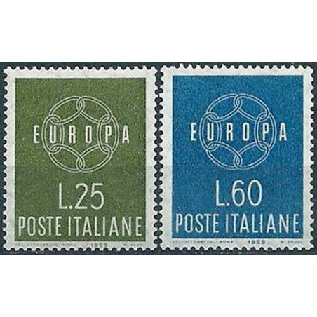 Italijos pašto ženklai (1959) - Fantastiškos Europa ženklų kainos