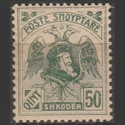 Albanijos pašto ženklai (1920). Kastrioti princas Skanderbergas