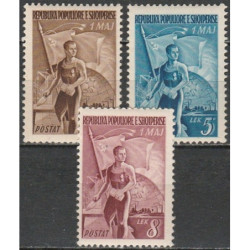 Albanijos pašto ženklai (1949). Tarptautinė darbo diena